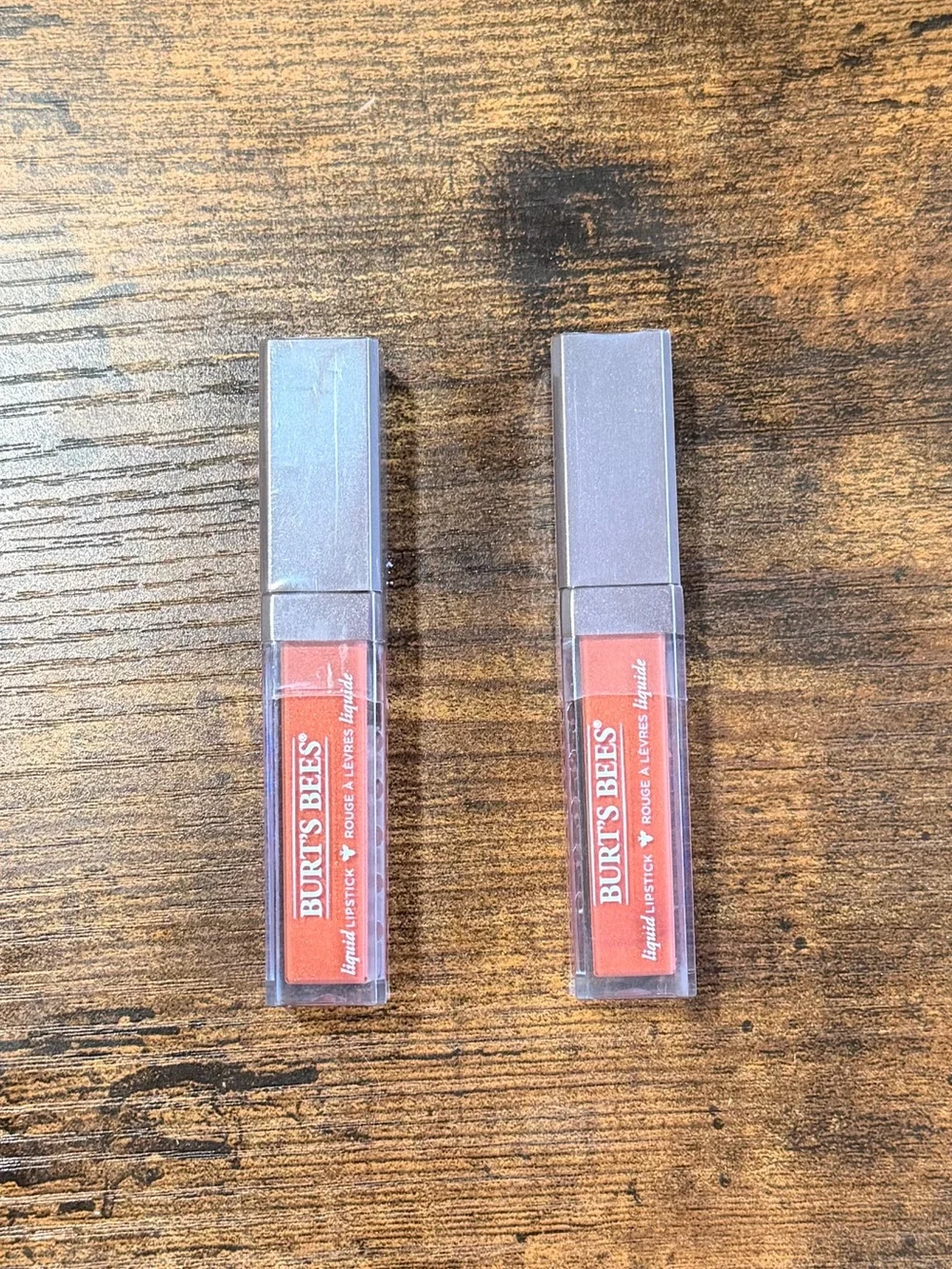 Burt's Bees PEONY PUDDLE Liquid Lipstick Duo